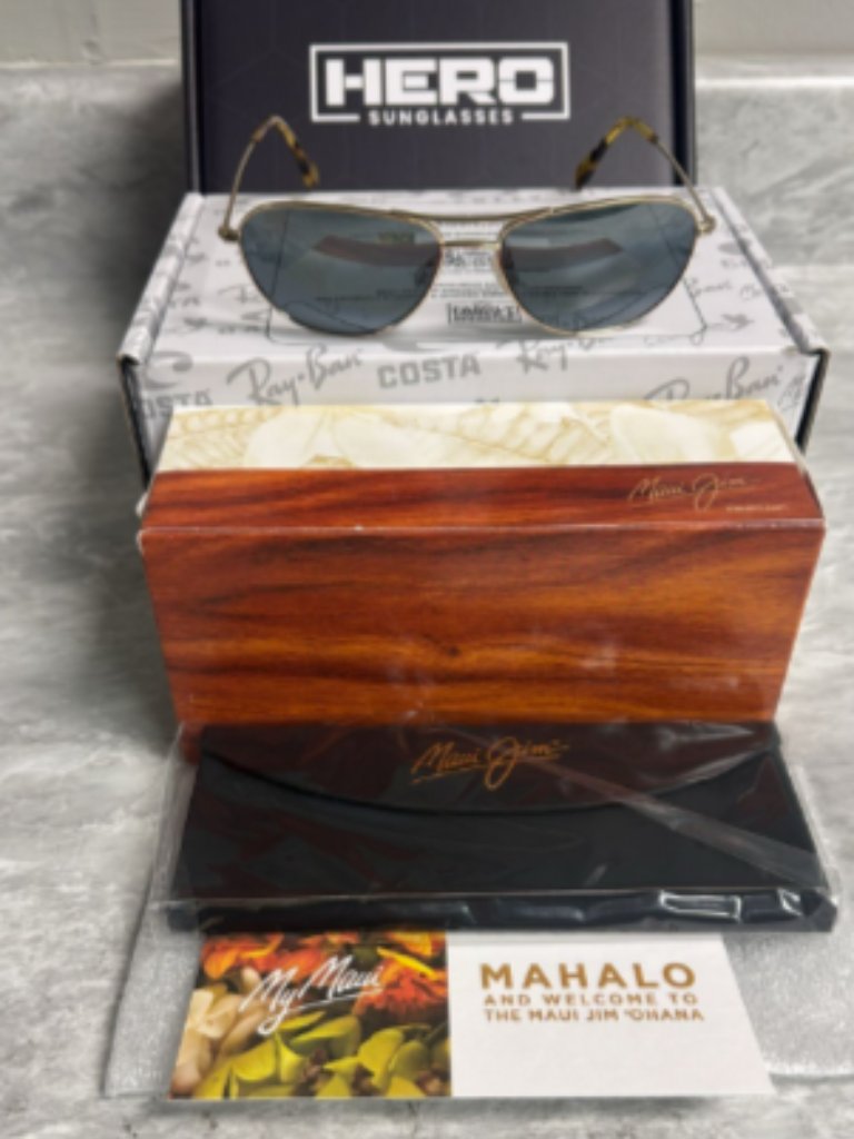 Maui Jim | New | Baby Beach | Custom | Gold | Neutral Grey